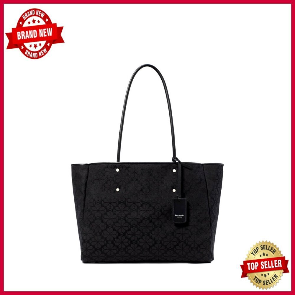 Leather Tote Bag with Detachable Wristlet Pouch, Large Capacity
